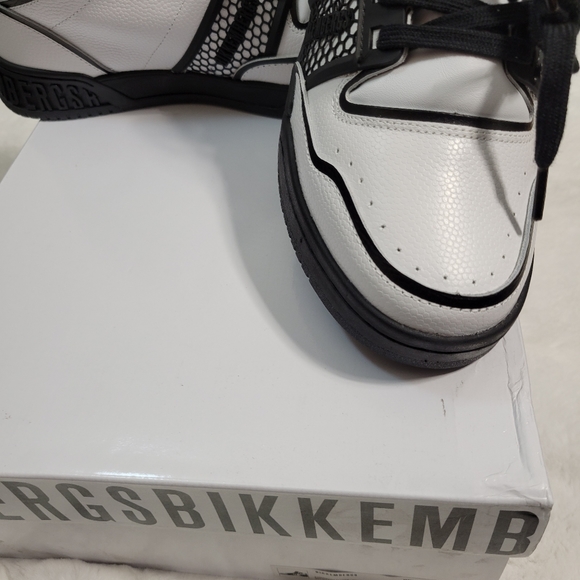 BNIB BIKKEMBERGS SIGGER HIGH-TOP LACE-UP MEN'S SNEAKERS US 9.5 - Picture 16 of 17